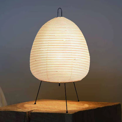 Japanese Rice Paper Table Lamp | Minimalist Zen Lighting